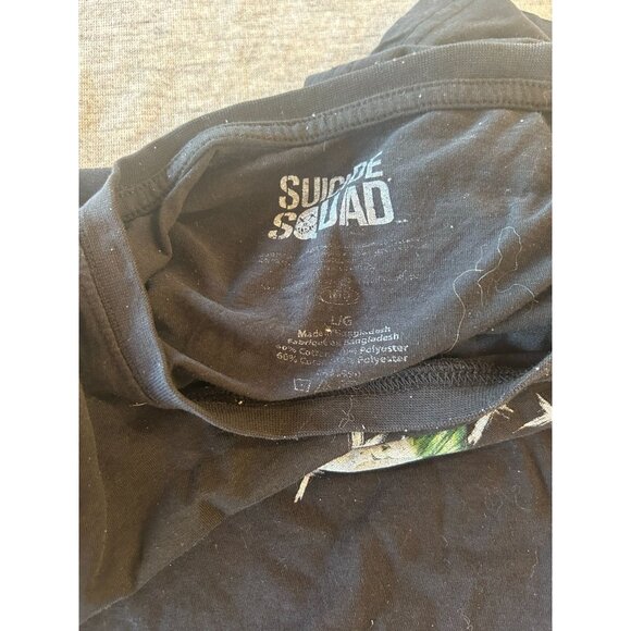 Suicide Squad T-Shirt Men's Size Large Graphic Pullover Causal Black - Picture 5 of 6